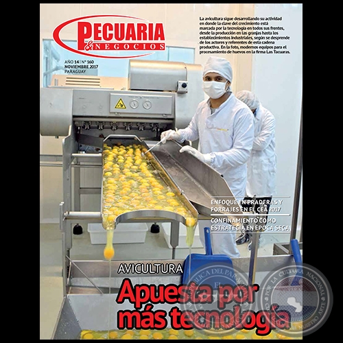 PECUARIA & NEGOCIOS - AÑO 14 NÚMERO 160 - REVISTA NOVIEMBRE 2017 - PARAGUAY